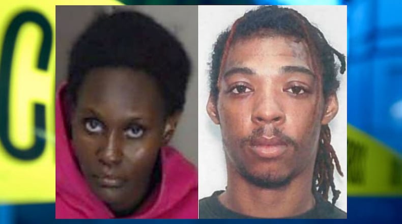DeKalb County police have charged Malisha Sasfras (left) and Javonte Harris with murder and cruelty to children.
