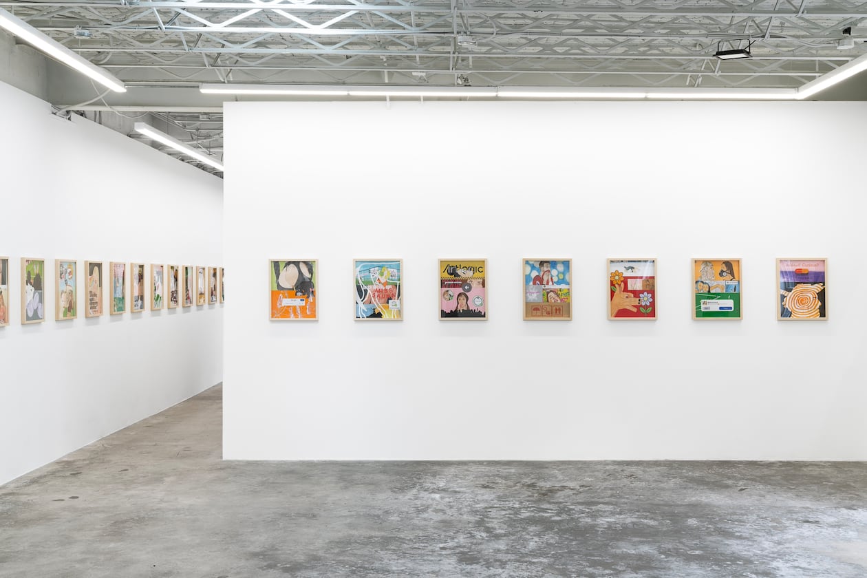 An installation shot of Truett Dietz's solo exhibition "SlopWorld," which runs through July 2 at Wolfgang Gallery in Atlanta. (Courtesy of Wolfgang Gallery)