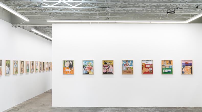 An installation shot of Truett Dietz's solo exhibition "SlopWorld," which runs through July 2 at Wolfgang Gallery in Atlanta. (Courtesy of Wolfgang Gallery)