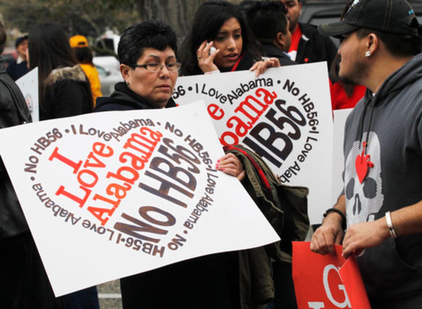 Protesters rally against Alabama immigration bill