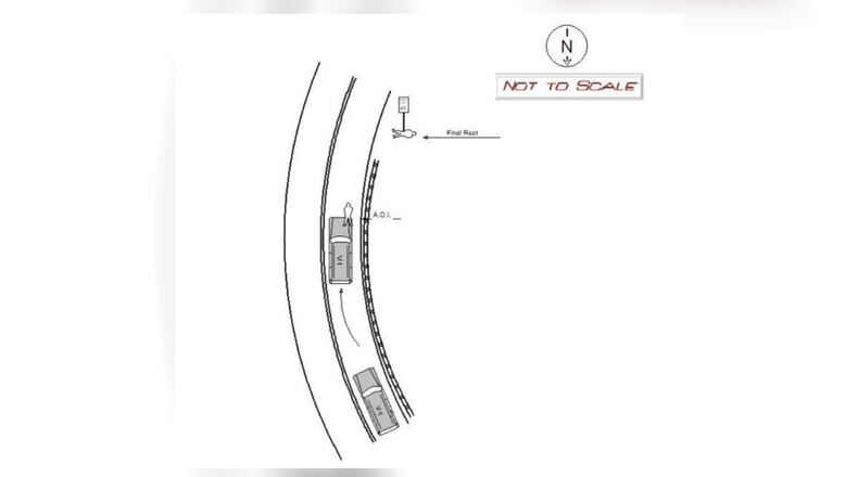 This is a drawn recreation of the incident, which took place Monday in Spalding County.