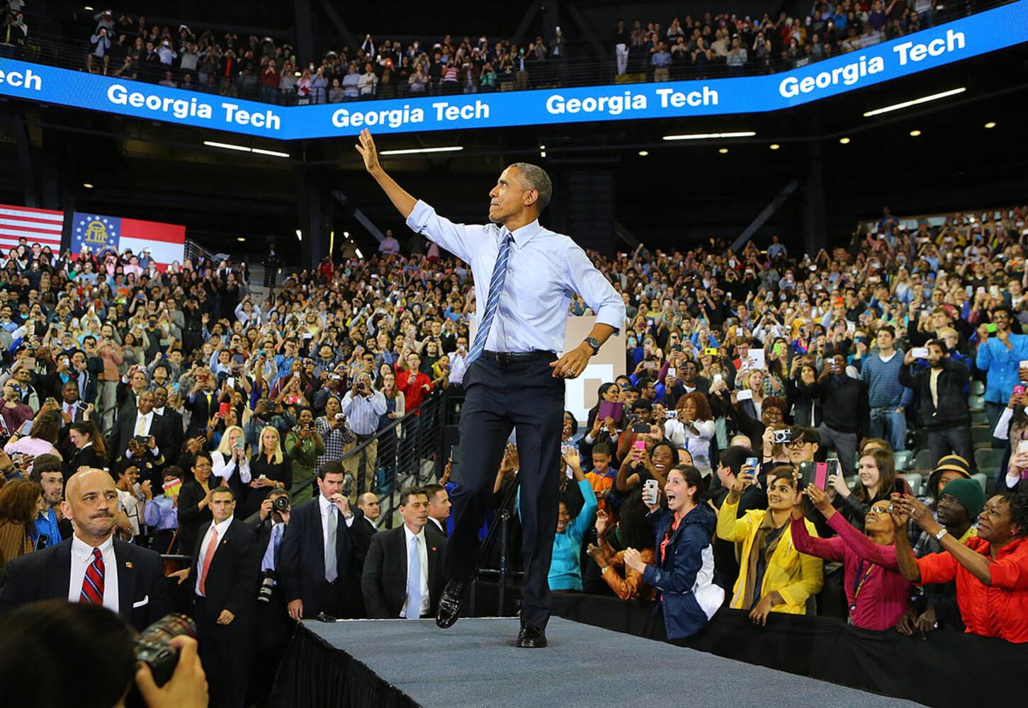 Obama's visits to Atlanta and Georgia