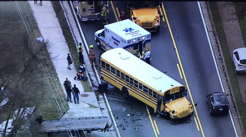 A woman has been charged in a Cobb County bus crash that injured several people. (Credit: Channel 2 Action News)