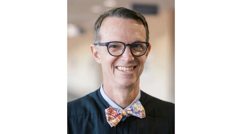 This undated photo provided by the St. Charles Circuit County Court shows Circuit Judge Matthew Thornhill. (St. Charles Circuit County Court via AP)