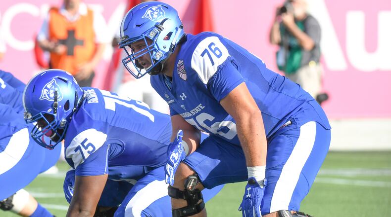 Georgia State left tackle Hunter Atkinson.