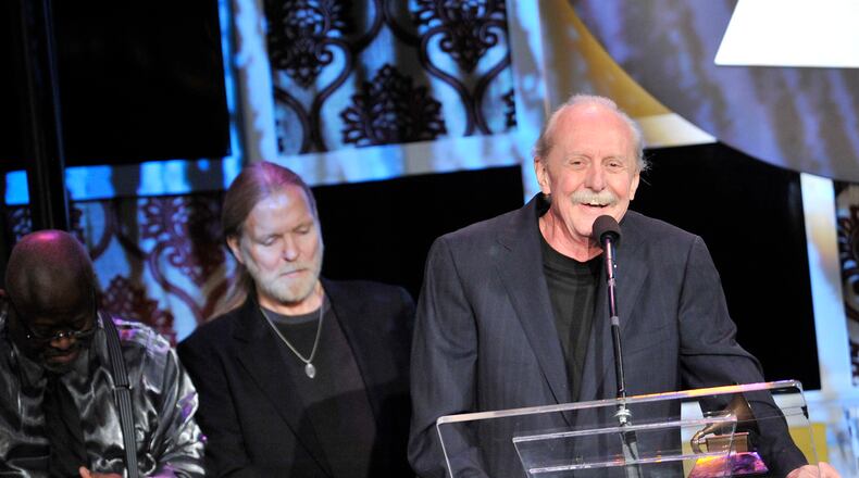 Butch Trucks recieves his award at the 54th Annual Grammy Special Merit Awards at The Wilshire Ebell Theatre on February 11, 2012 in Los Angeles, California. (Photo by Toby Canham/Getty Images)