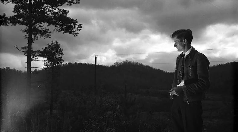 The Georgia poet at his Blairsville farm in 1945