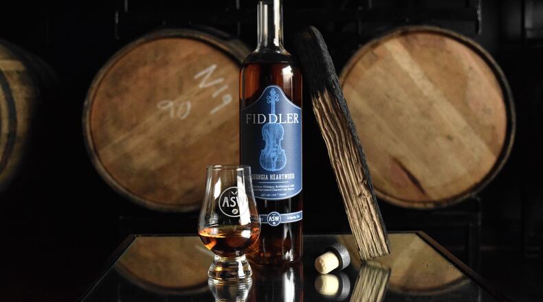 ASW Distillery's Fiddler Bourbon using charred staves of Georgia white oak. Photo courtesy of ASW Distillery