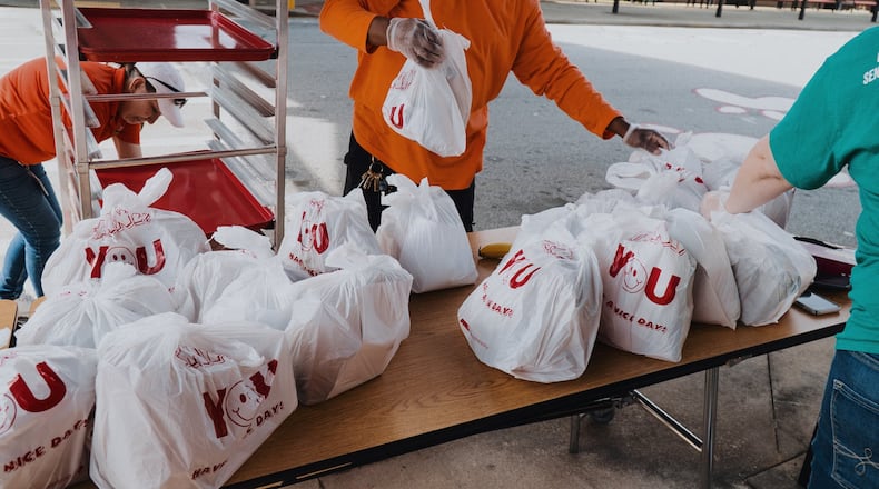 The Atlanta Community Food Bank is distributing more than its average 1.5 million pounds of food a week. MARLON A. WALKER / MARLON.WALKER@AJC.COM