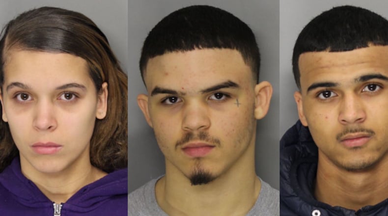 Left to right: Madalyn Nicole Hooker, Bryce Dowell and Dameyon Heck.