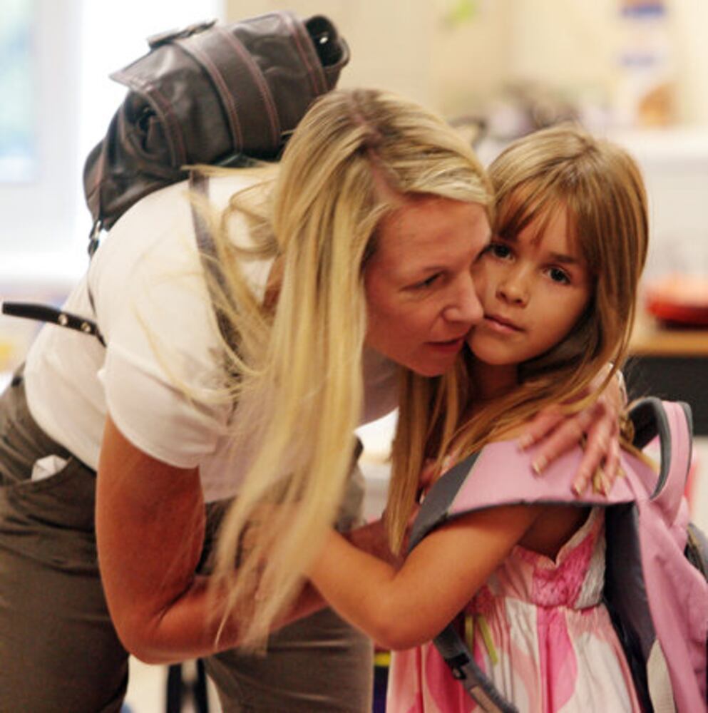 Kids arrive on first day of school