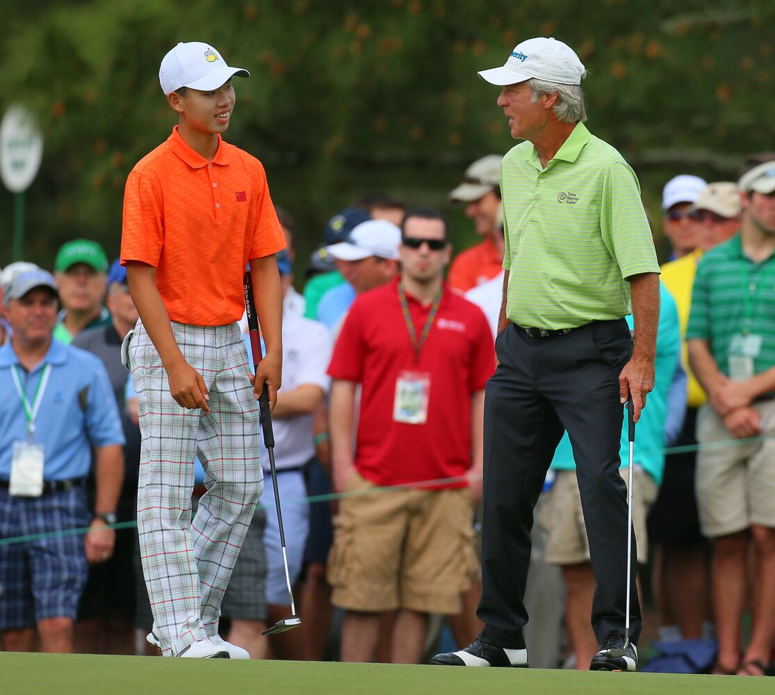 The scene at the Masters, April 12