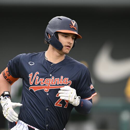 Outfielder AJ Gracia was the No. 9 overall pick in the 2026 MLB draft by the Braves. (Phelan M. Ebenhack, AP File)