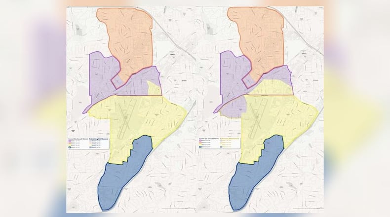 Chamblee is considering two redistricting options and is seeking resident input.