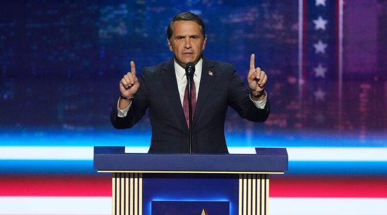 U.S. Attorney General Todd Blanche speaks at the Republican convention in Dallas, Wednesday, Sept. 9, 2026. (AP Photo/Tony Gutierrez)