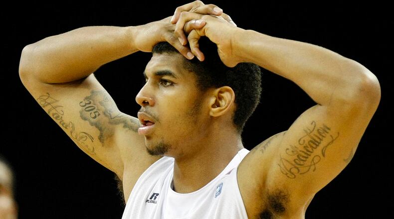 Former Georgia Tech and NBA player Glen Rice Jr. was injured in a shooting Sunday night, and was later charged with reckless conduct and possession of marijuana. Curtis Compton / ccompton@ajc.com