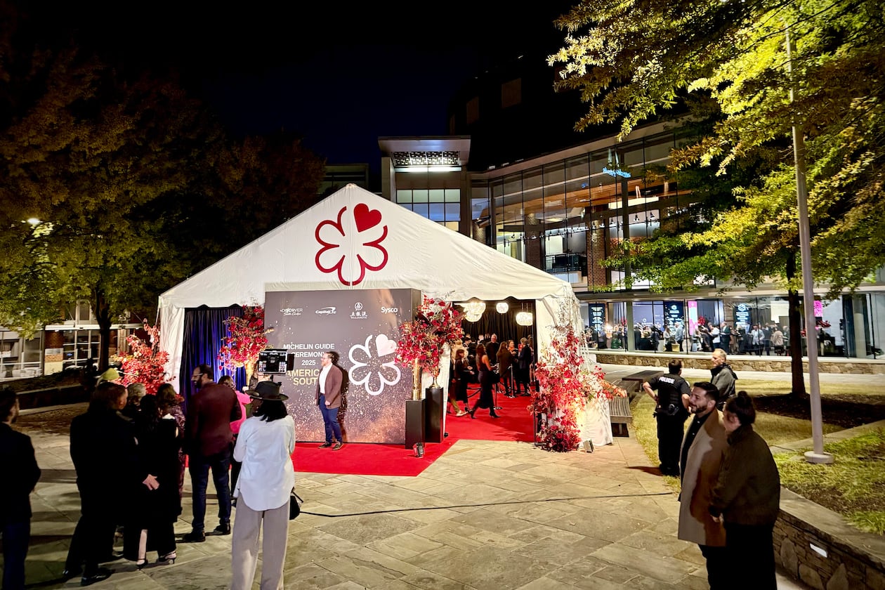 The Michelin Guide American South 2025 ceremony was held at the Peace Center Concert Hall in downtown Greenville, South Caroline. (Henri Hollis for the AJC)