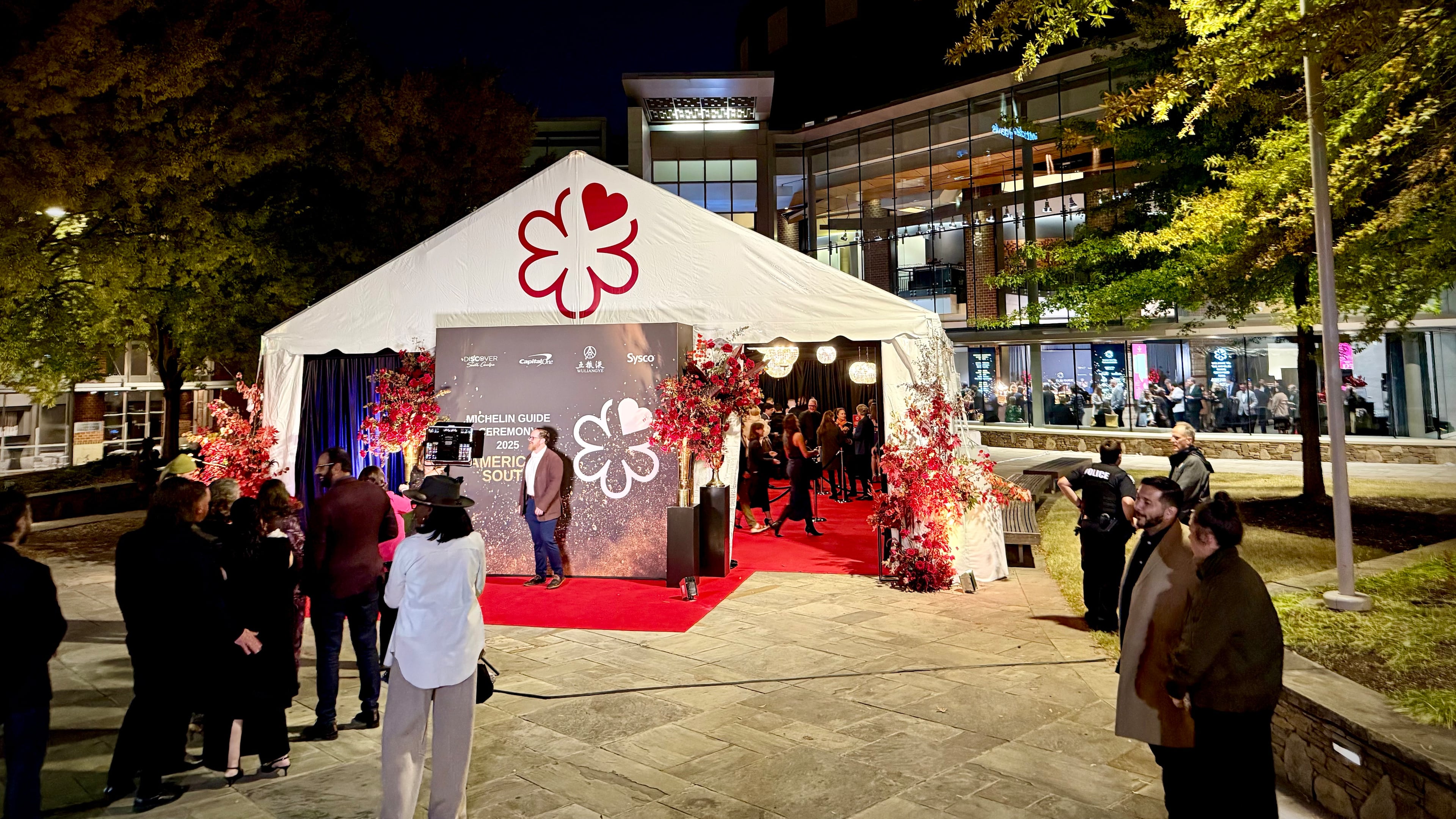 The Michelin Guide American South 2025 ceremony was held at the Peace Center Concert Hall in downtown Greenville, South Caroline. (Henri Hollis for the AJC)