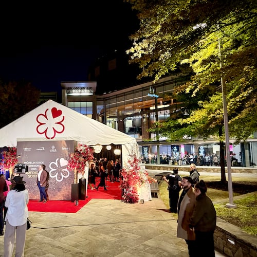 The Michelin Guide American South 2025 ceremony was held at the Peace Center Concert Hall in downtown Greenville, South Caroline. (Henri Hollis for the AJC)