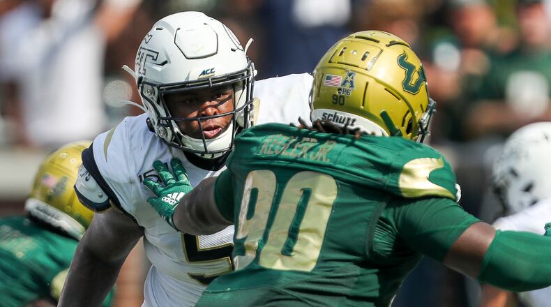 Georgia Tech defensive lineman Jahaziel Lee (51) is expected back from a season-ending leg injury.