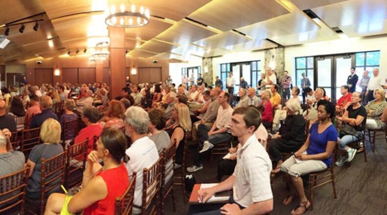 Sandy Springs residents participate in a July 20 public meeting for the Next Ten Comprehensive Land Use Plan. The City Council approved the plan Tuesday. CITY OF SANDY SPRINGS