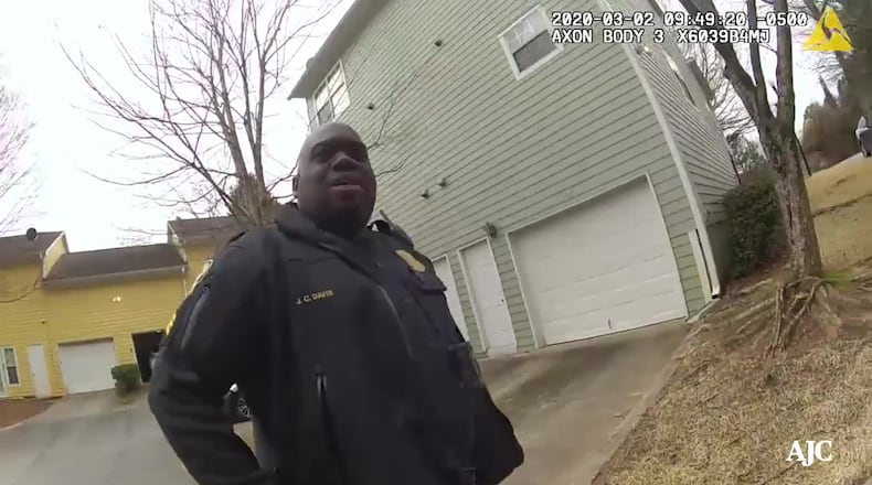 Police bodycam footage following dispute between Senate candidate Raphael Warnock and his then-wife over her accusation that he ran over her foot during an argument in March.