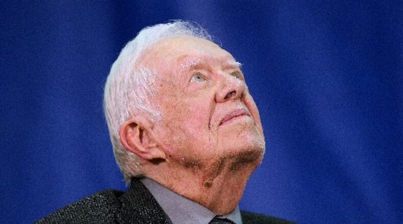 Former President Jimmy Carter taught Sunday school at Maranatha Baptist Church in Plains for many years before his health deteriorated. (AJC 2018)