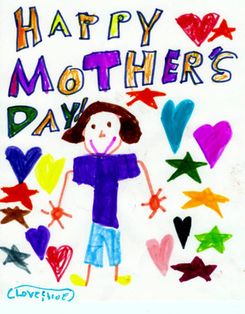 Gwinnett kids draw mom 1