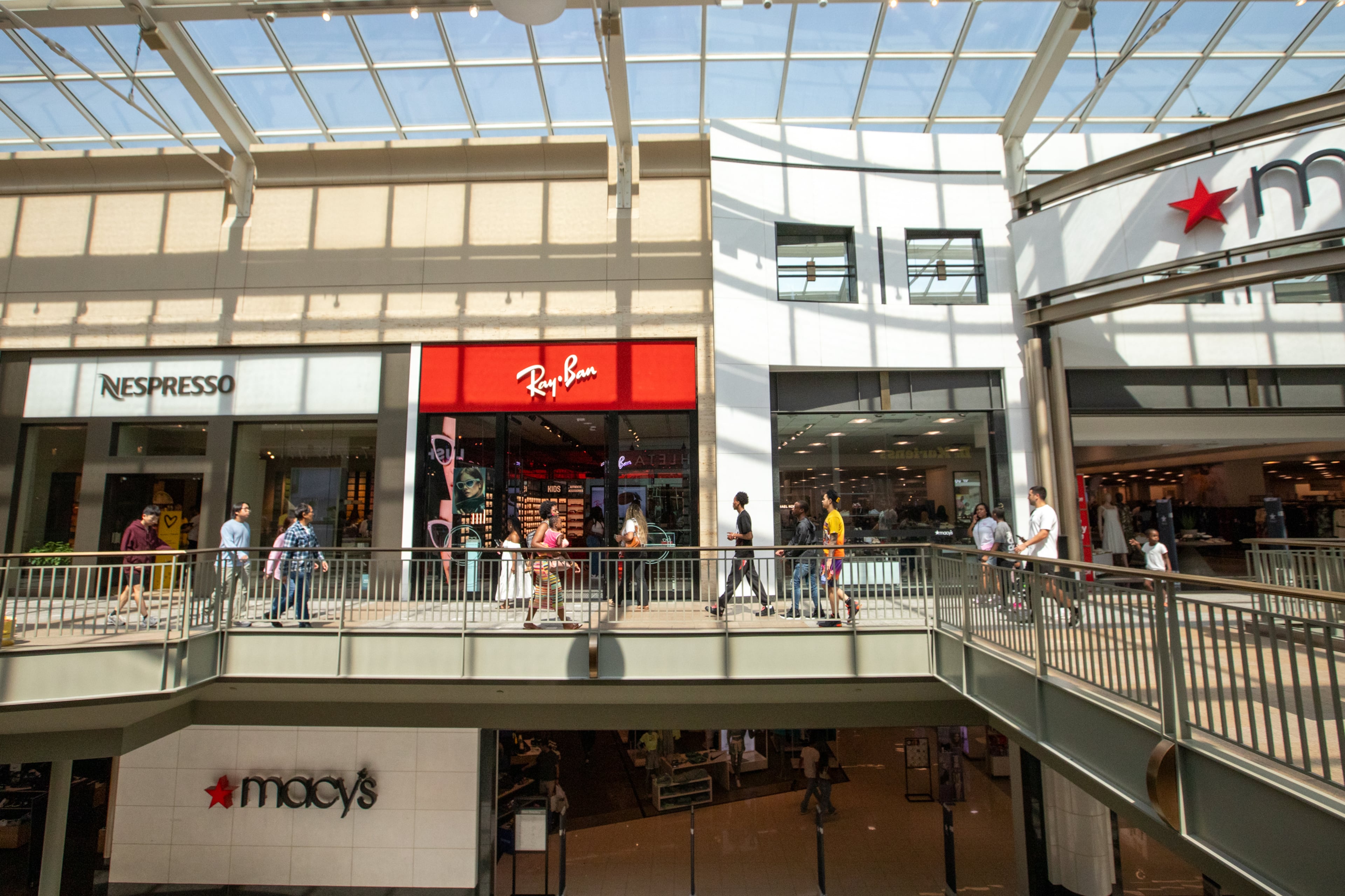 Ray-Ban is among the new shops at Lenox Square in Buckhead. (Jenni Girtman for the AJC)