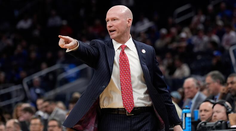 FILE - Maryland head coach Kevin Willard, now coaching at Villanova, reacts during the first half in the Sweet 16 of the NCAA college basketball tournament game against Florida, Thursday, March 27, 2025, in San Francisco. (AP Photo/Godofredo A. Vásquez, File)