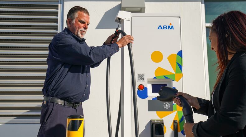 ABM is opening a electric vehicle technology center in Cumming, which will focus on charging infrastructure.