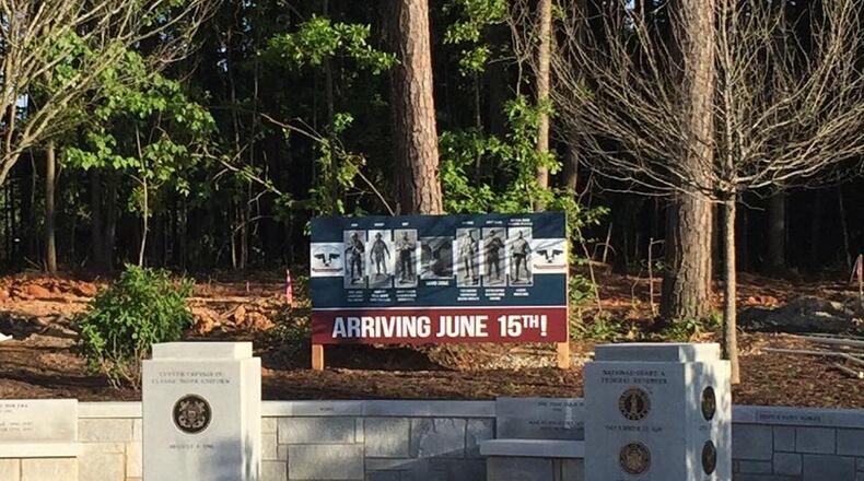 Peachtree Corners will dedicate the city’s new Veterans Monument and unveil the military sculptures at 10 a.m. Saturday, June 15 on the Town Green at the city’s new Town Center. (Courtesy Peachtree Corners Veterans Monuments Association)