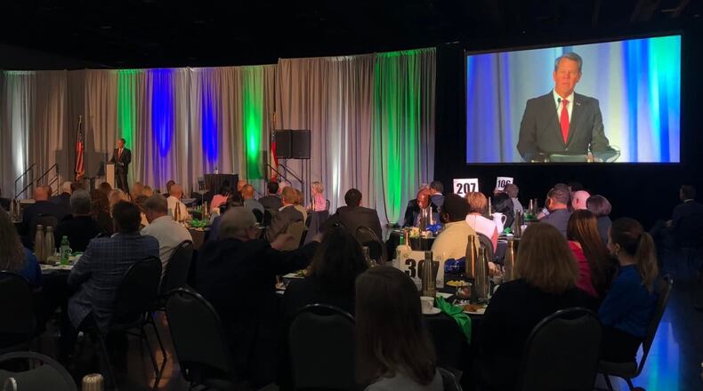Governor Brian Kemp spoke at the 2022 Environmental Address in Gwinnett. (Courtesy Gwinnett Clean & Beautiful)