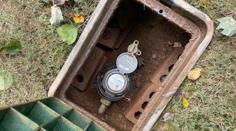 Water meter. (Photo by Karen Huppertz for the AJC)