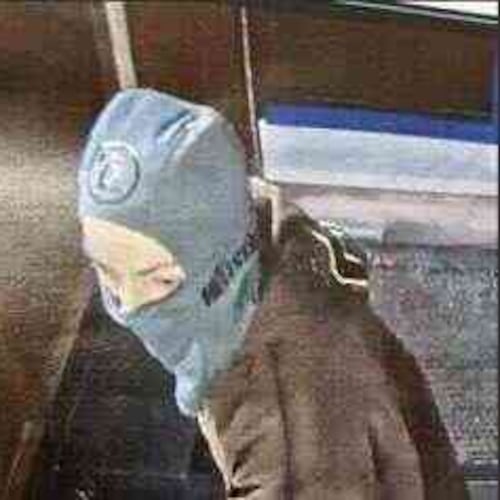 This photo provided by the Harvard University Police Department shows a person of interest in an explosion at the Harvard Medical School in Boston, on Saturday, Nov. 1, 2025. (Harvard University Police Department via AP)