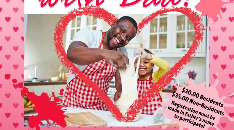 With registration required, "In the Kitchen with Dad" will take place at 9 a.m. Feb. 20 online at a cost of $30/resident and $35/nonresident. (Courtesy of Smyrna)