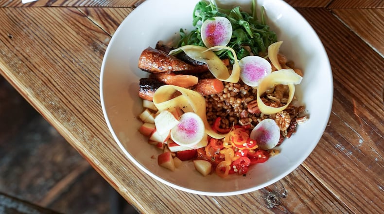 South Main Kitchen offers a variety of vegetarian options on their menu, which changes seasonally. Photo courtesy of South Main Kitchen.