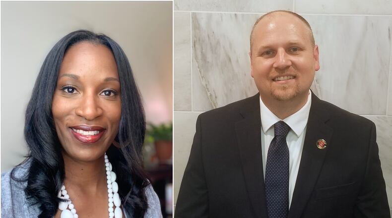 LaEla Mitchell and Jeff Jones have been appointed to new principal positions in the Cobb County School District. Mitchell will serve as principal at Simpson Middle School and Jones will become Baker Elementary School's new principal. Credit: Cobb County School District