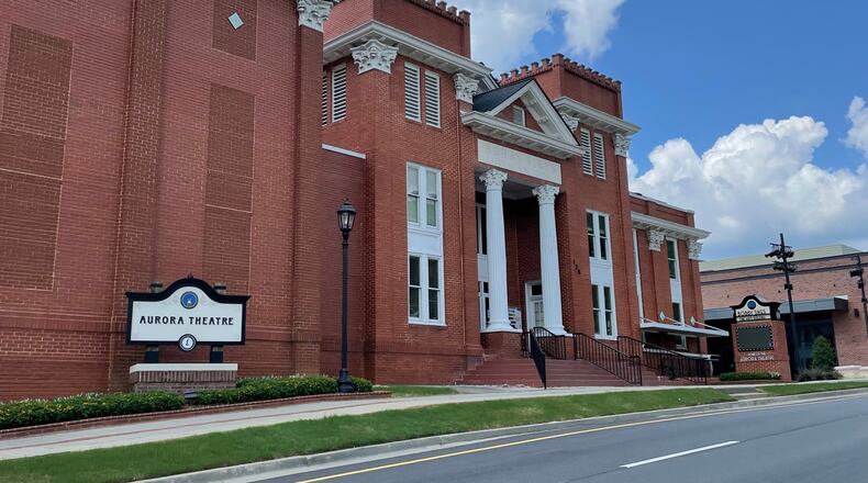 Lawrenceville recently approved a contract to renovate the restrooms and replace the ceiling in the lobby at the Bobby Sikes Theater. (Photo by Karen Huppertz for the AJC)