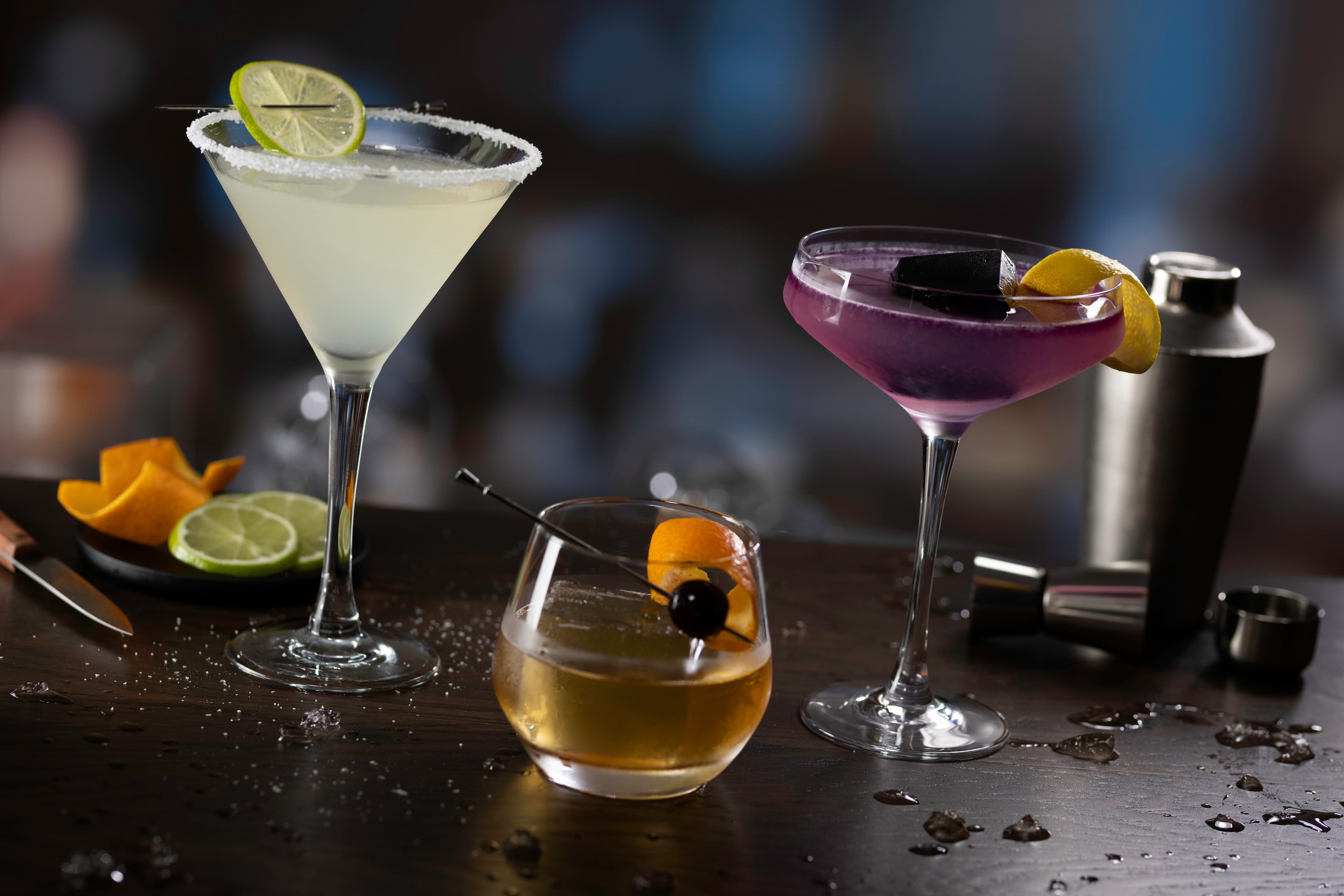 A selection of cocktails from Eddie V's. (Courtesy of Eddie V's)