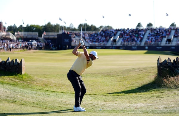 Scottie Scheffler of the U.S. on day two of the Scottish Open at The Renaissance Club, North Berwick, Scotland, Friday July 11, 2025. (Andrew Milligan/PA via AP)