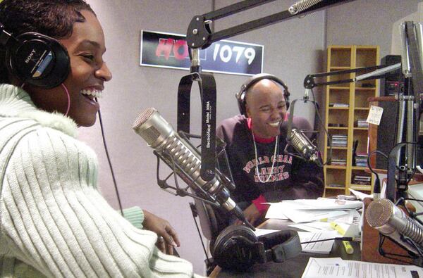  Rashan Ali with Ryan Cameron at Hot 107.9. CREDIT: Rodney Ho/rho@ajc.com