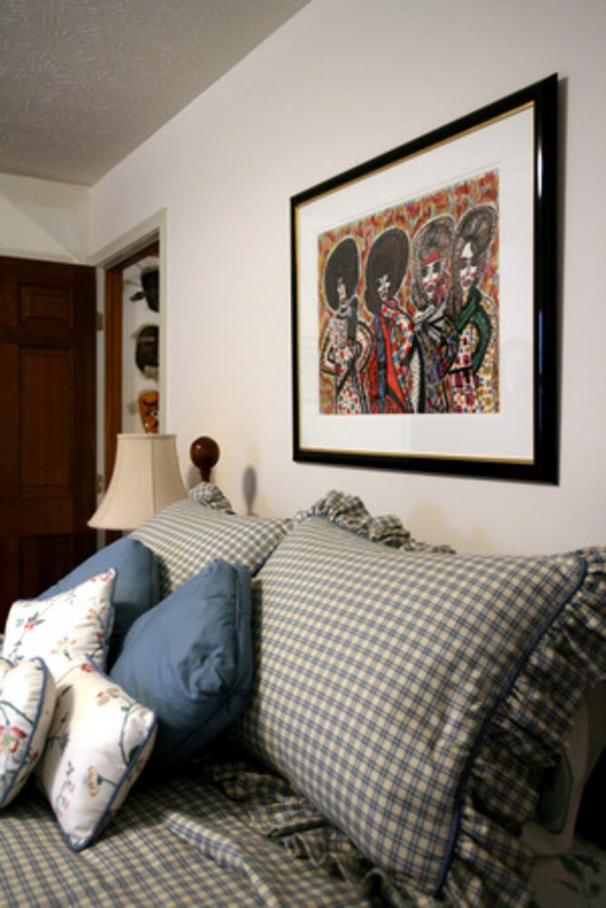 Folk art collection enlivens rustic Cobb County home