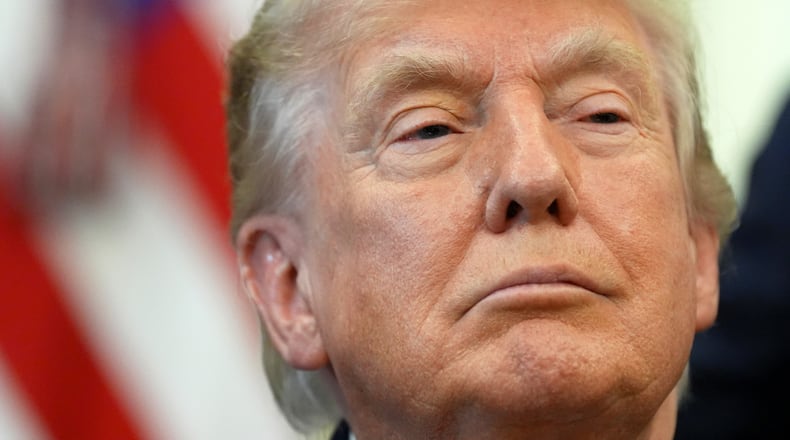 President Donald Trump is pictured during an event where he signs a proclamation about the fishing industry, in the Oval Office of the White House, Thursday, June 11, 2026, in Washington. (AP Photo/Jacquelyn Martin)