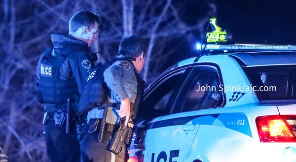 Snellville and Gwinnett County police were on the scene of an officer-involved shooting Monday morning.