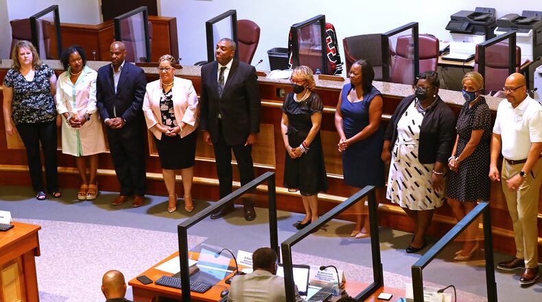 The Clayton County Board of Education will require face masks at Monday's meeting. “Curtis Compton / Curtis.Compton@ajc.com”