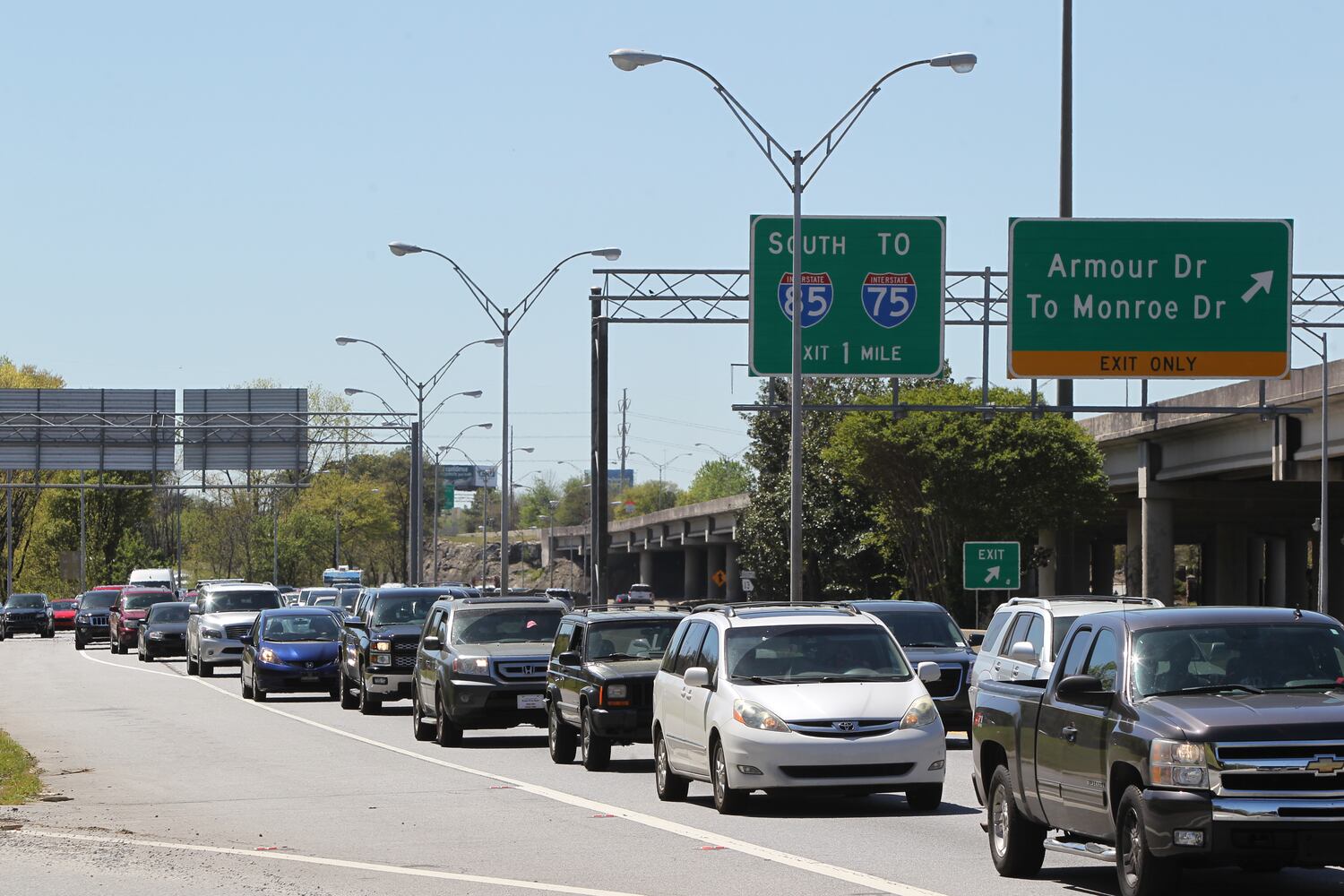 I-85 collapse aftermath