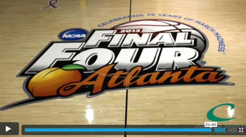 Watch the Final Four in Atlanta floor being assembled: http://bit.ly/10Ep40d