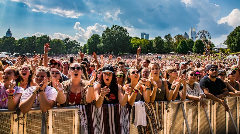 Fans flock to Judah and the Lion at the second day of Music Midtown on Sept. 17, 2017. Photo: Ryan Fleisher/Special to the AJC