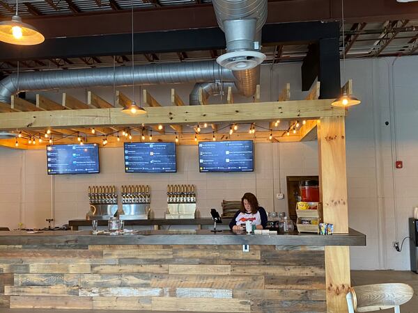 Pontoon Brewing recently opened a new taproom and production facility in Tucker. (Bob Townsend for The Atlanta Journal-Constitution)
